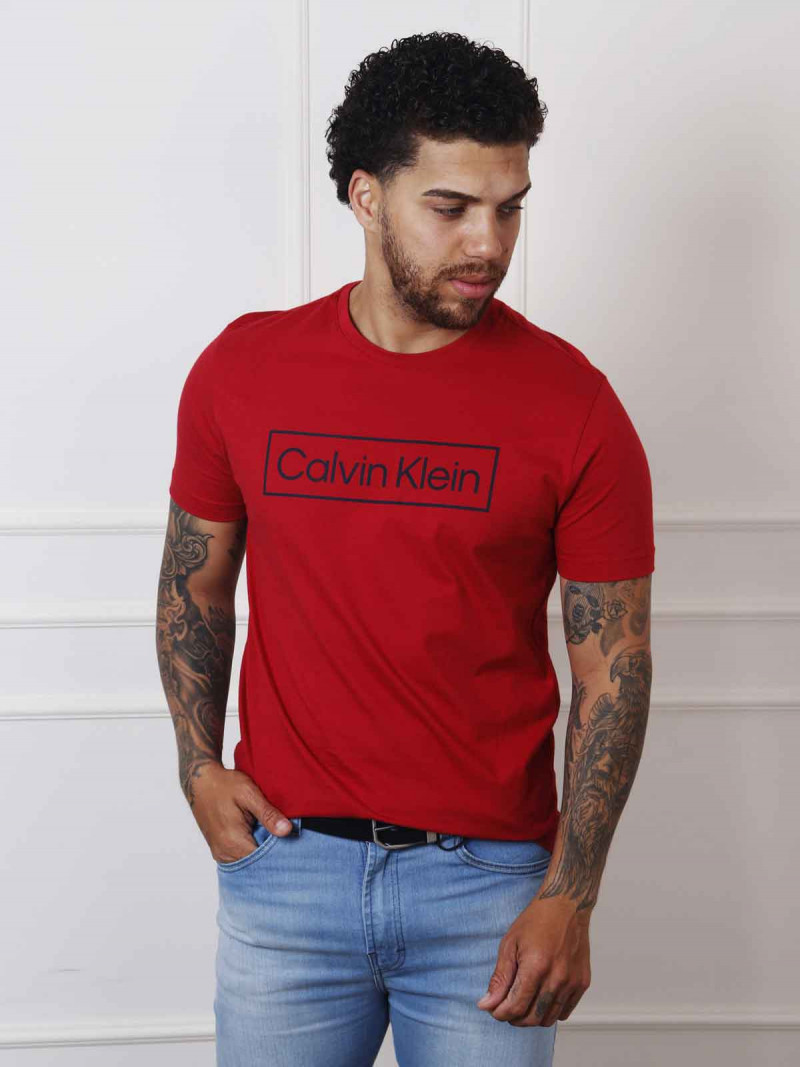 Camiseta Masculina Calvin Klein Original Básica - Vermelho - Calvin Klein -  Marcas