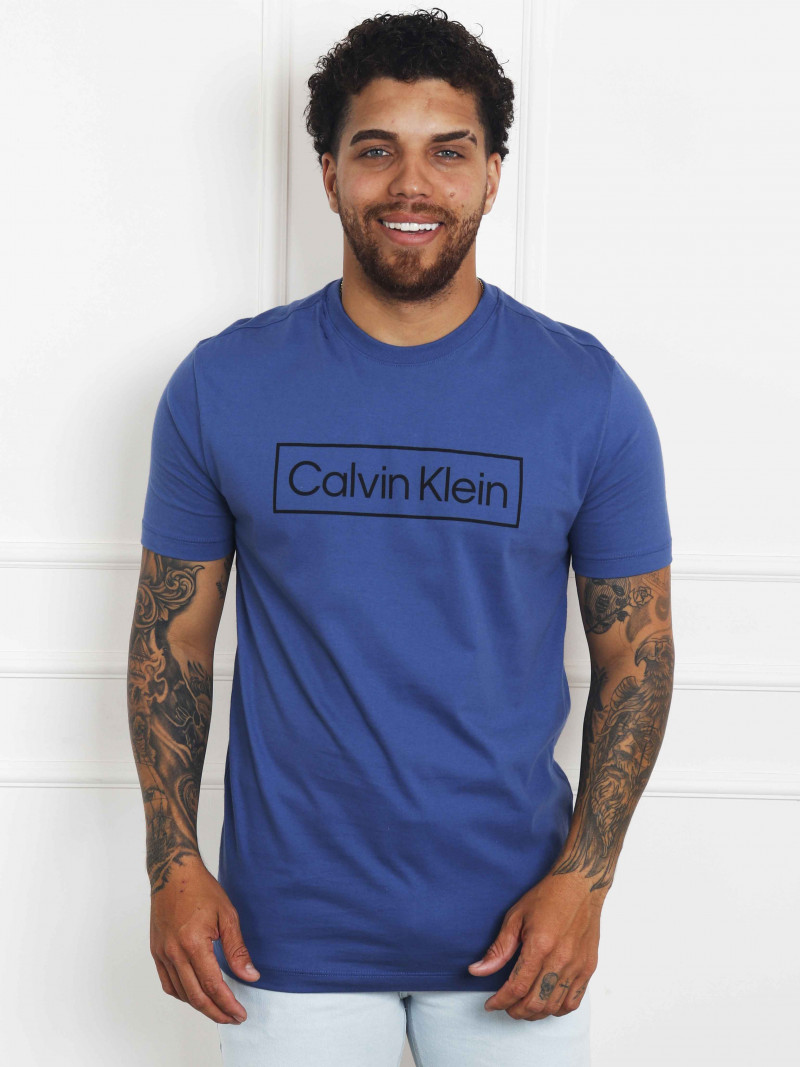 Camiseta Masculina Calvin Klein Original Básica - Azul