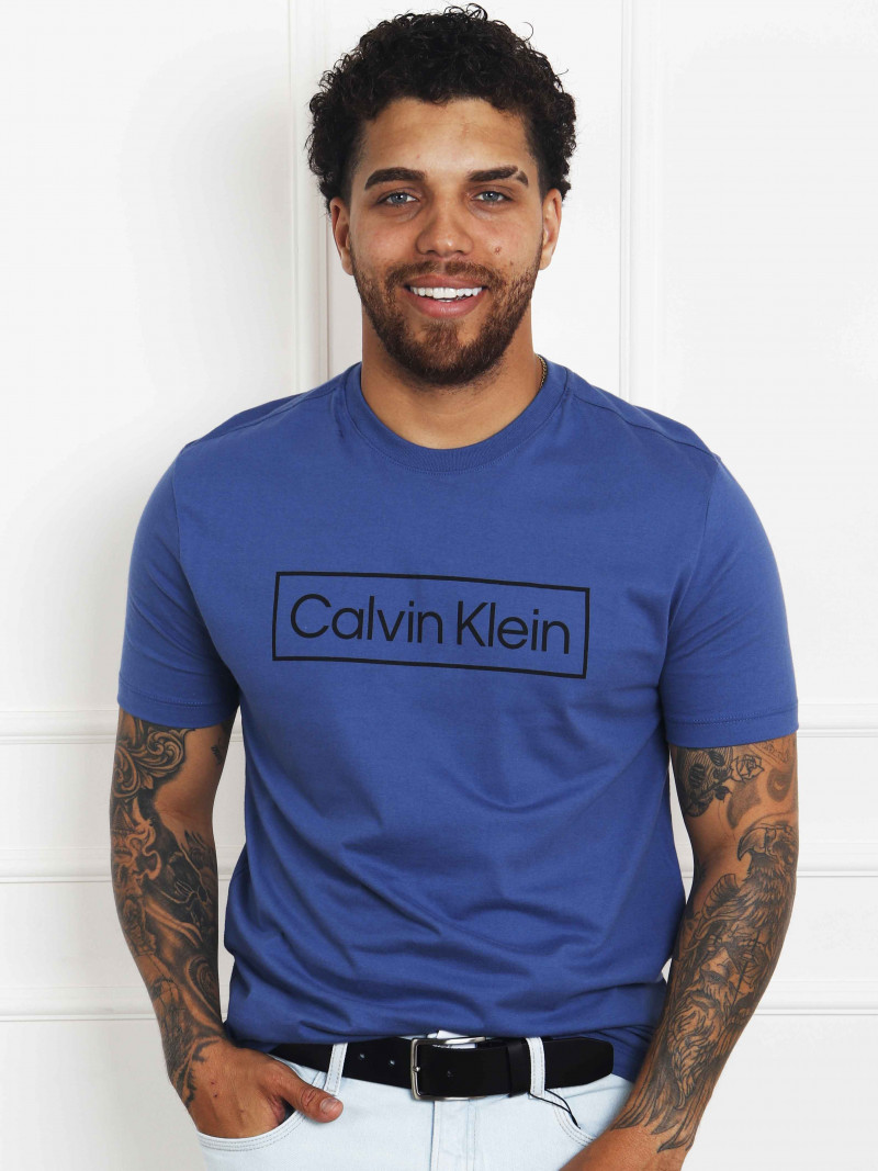 Camiseta Masculina Calvin Klein Original Básica - Azul