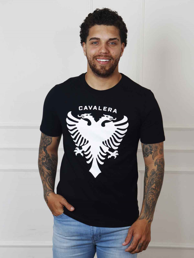 Camiseta Masculina Cavalera Original - Águia Classic - Preto