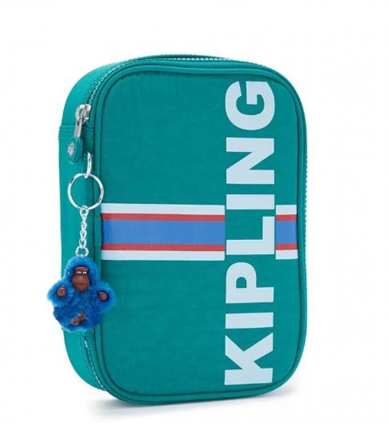 Estojo Kipling 100 Pens - Pine Green Str