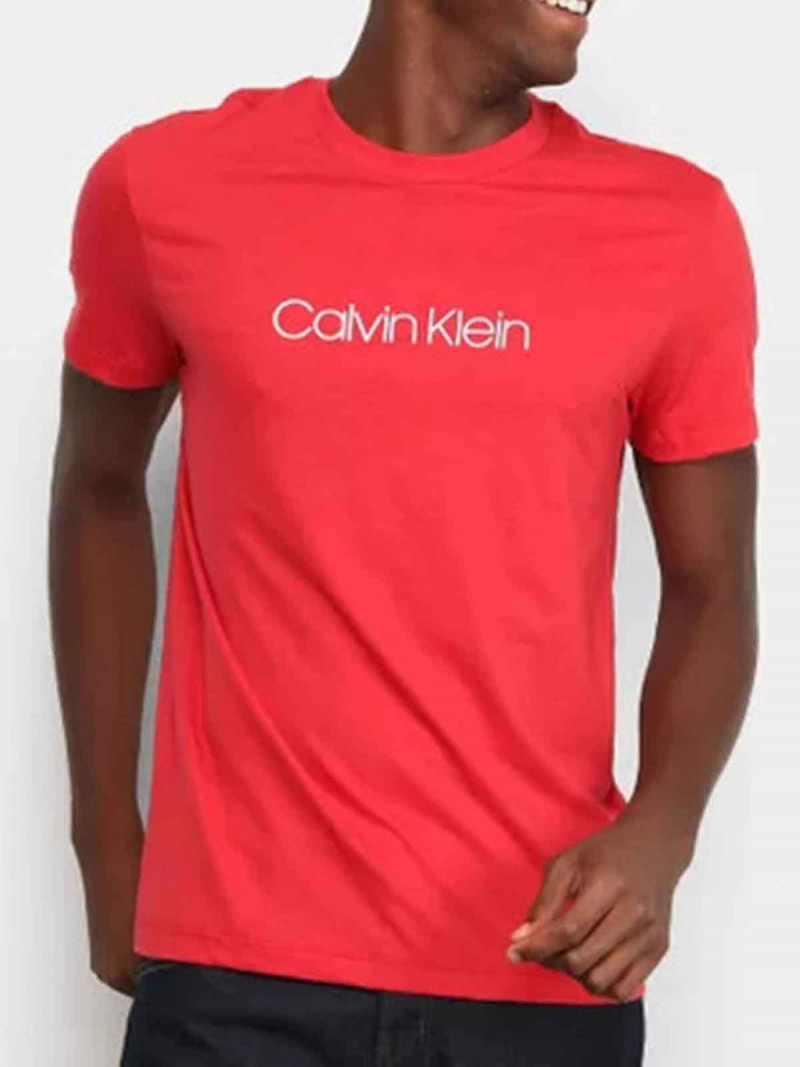 Camiseta Calvin Klein Flamê - Vermelha - Camisas - Masculino | Trânsito  Livre
