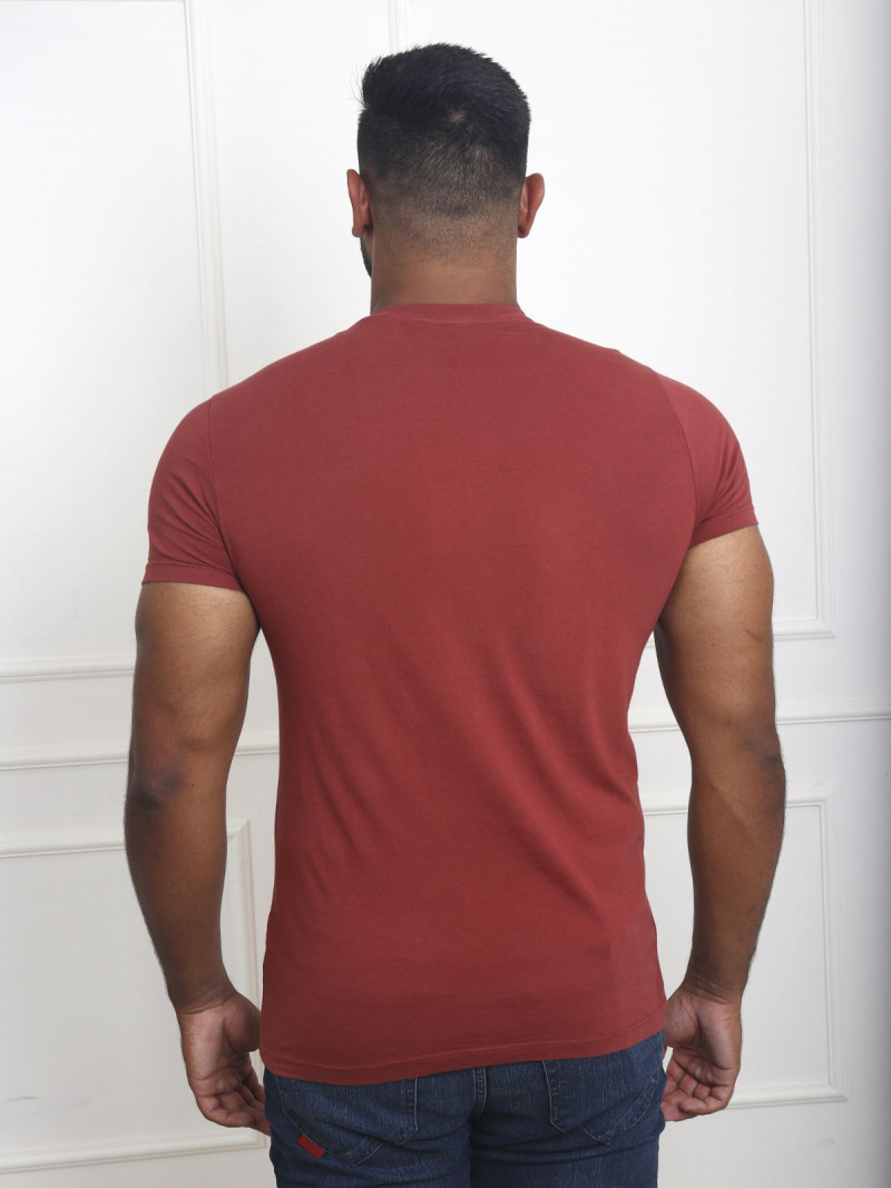 Camiseta Masculina Ellus Cotton Fine Limited Edition Classic MC - Vermelha