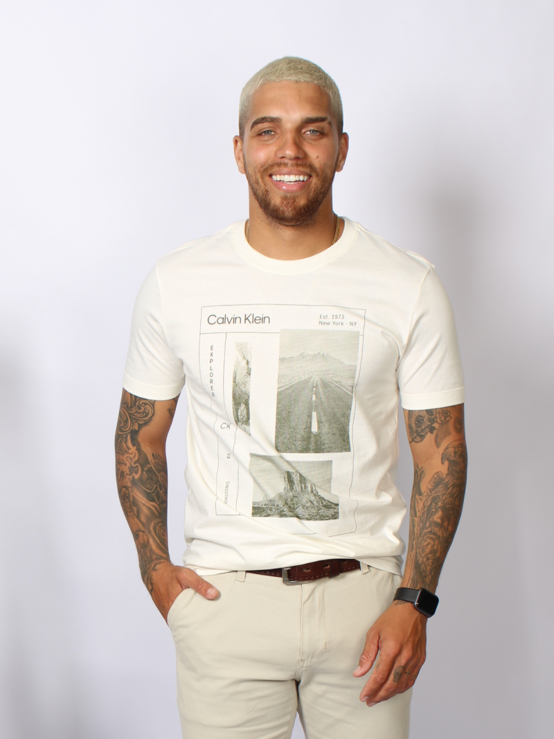 Camiseta Calvin Klein Sustainable Explorer - Off White