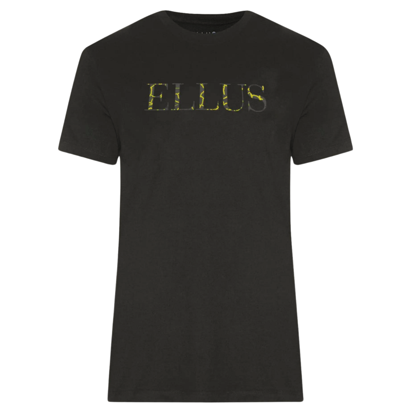Camiseta Ellus Cotton Fine Foil Classic Preta