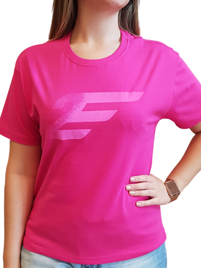 T-shirt Ellus Feminina Cotton 2nd Easa MC - Rosa Pink 