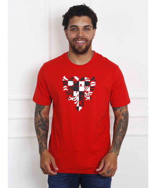 Camiseta Cavalera Águia Blocks - Vermelho
