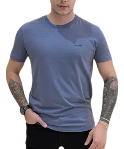 Camiseta Calvin Klein Básica - Azul