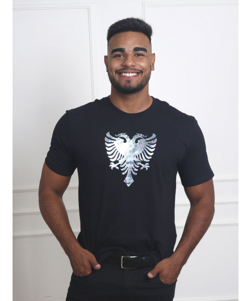 Camiseta Cavalera Masculina Comfot Águia Furtacor - Preto