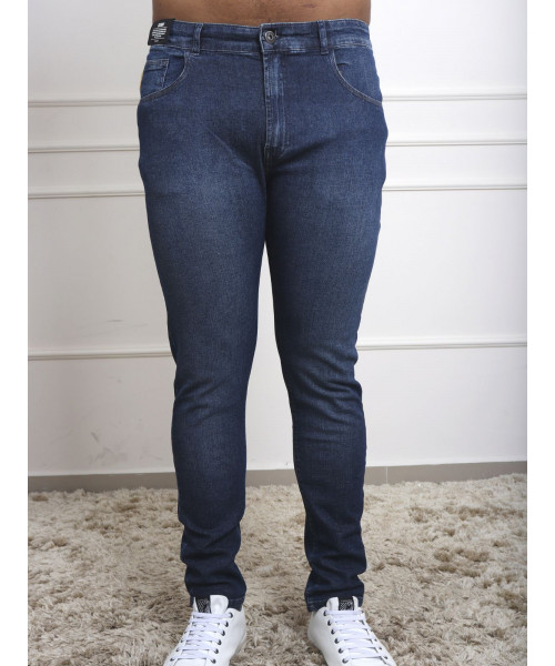 Calça Ellus Dark Indigo Elastic Skinny e Serifa - Jeans 