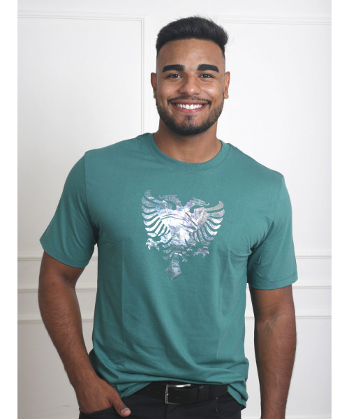 Camiseta Cavalera Masculina Comfot Águia Furtacor - Verde