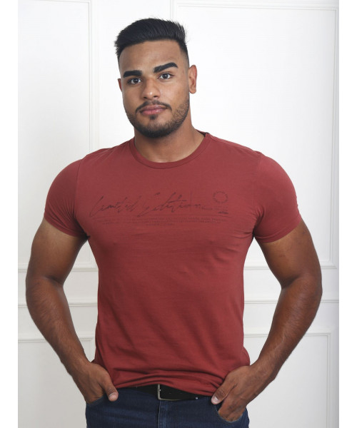 Camiseta Masculina Ellus Cotton Fine Limited Edition Classic MC - Vermelha