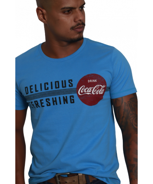 Camiseta COCA_COLA  Delicious - Azul