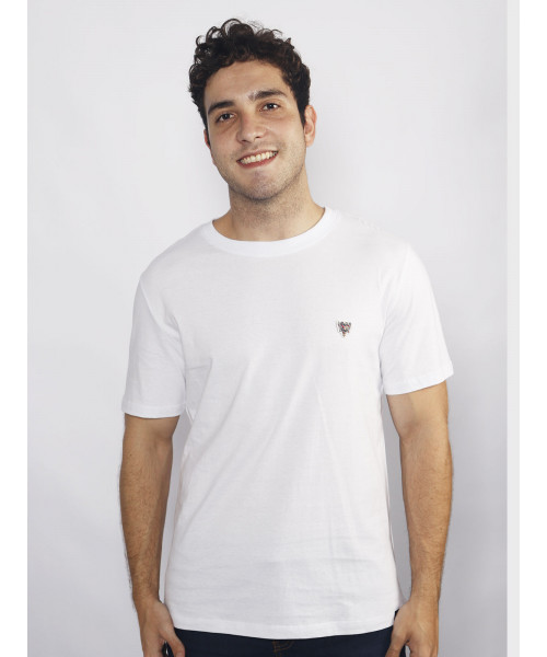 Camiseta Cavalera Com Logo No Peito - Branca