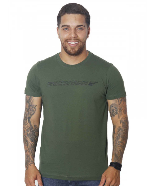 Camiseta Masculina Ellus  Essentials Classic - Verde