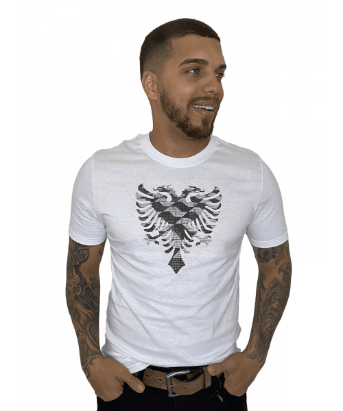 Camiseta Cavalera Masculina Águia Calçada SP - Branca - Masculina