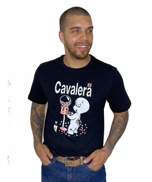 Camiseta CAVALERA Gasparzinho - Preta