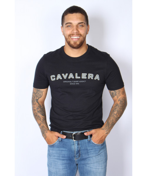 Camiseta Masculina Cavalera Original -  Indie institucional Rel - Preta