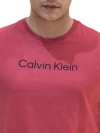 Camiseta Calvin Klein Masculina Flamê - Rosa Escuro