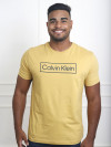 Camiseta Masculina Calvin Klein Original Básica - Mostarda