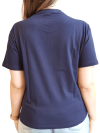 T-shirt Ellus Feminina Cotton Athletic Dept. Mc - Azul Marinho